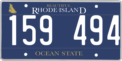 RI license plate 159494