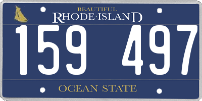 RI license plate 159497