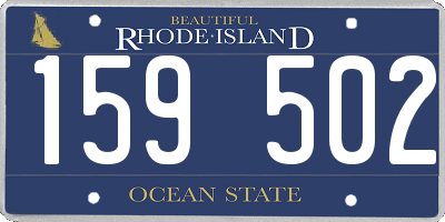 RI license plate 159502