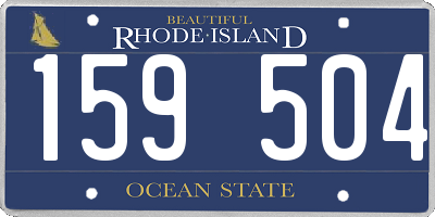RI license plate 159504