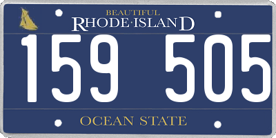 RI license plate 159505