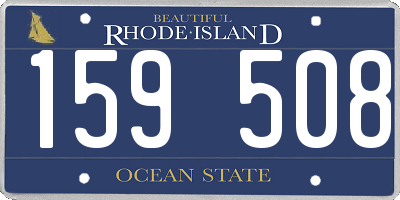 RI license plate 159508