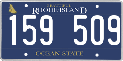 RI license plate 159509