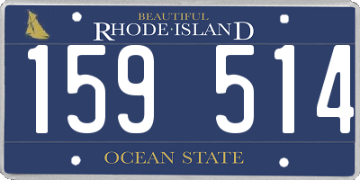 RI license plate 159514
