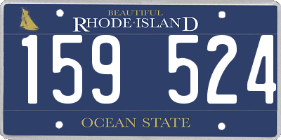 RI license plate 159524