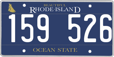 RI license plate 159526