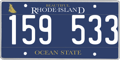 RI license plate 159533