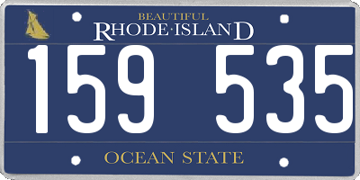 RI license plate 159535