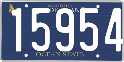 RI license plate 15954