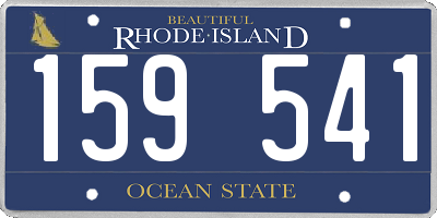 RI license plate 159541