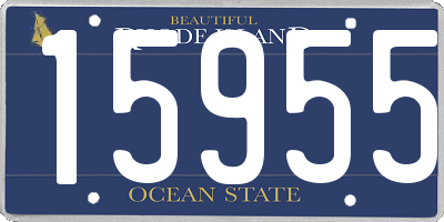 RI license plate 15955