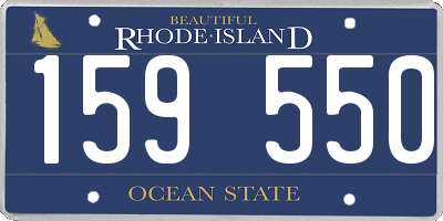 RI license plate 159550