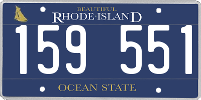 RI license plate 159551