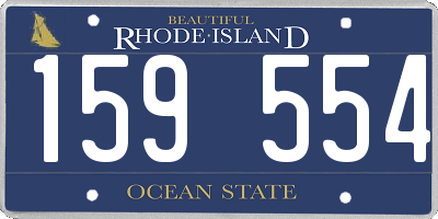 RI license plate 159554