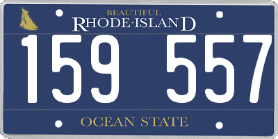 RI license plate 159557