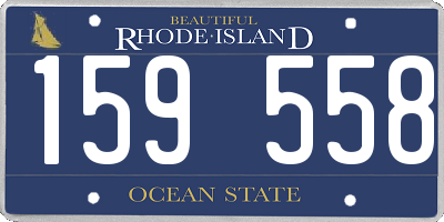 RI license plate 159558