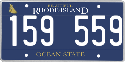 RI license plate 159559