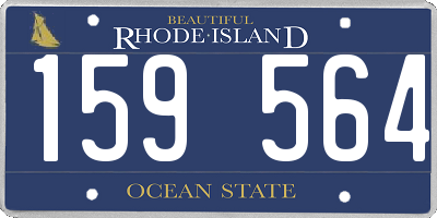 RI license plate 159564