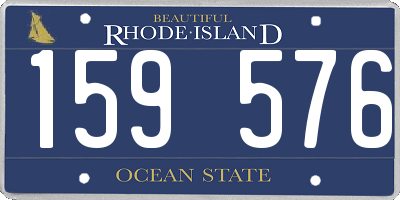 RI license plate 159576
