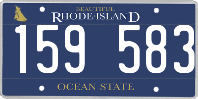 RI license plate 159583