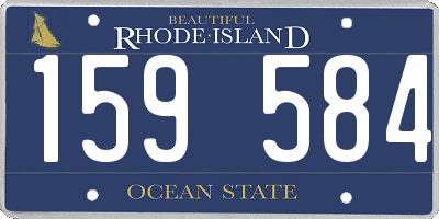 RI license plate 159584