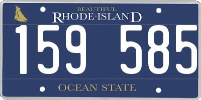 RI license plate 159585