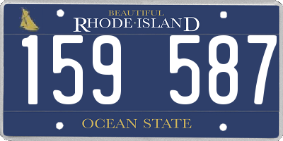 RI license plate 159587