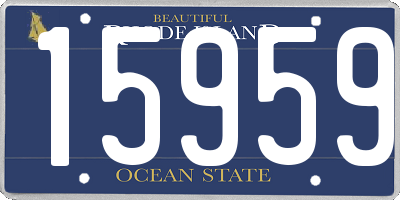 RI license plate 15959