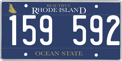 RI license plate 159592