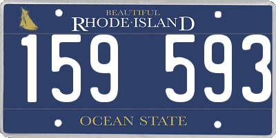 RI license plate 159593