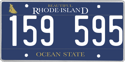 RI license plate 159595