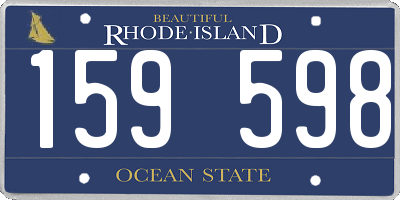 RI license plate 159598