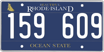 RI license plate 159609