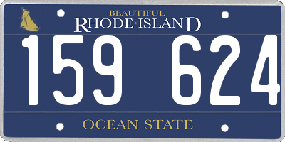 RI license plate 159624