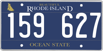 RI license plate 159627