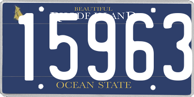 RI license plate 15963