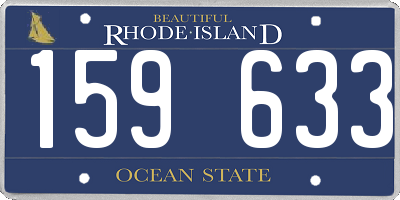 RI license plate 159633