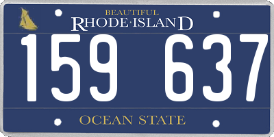 RI license plate 159637