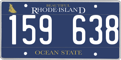 RI license plate 159638