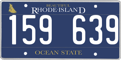 RI license plate 159639