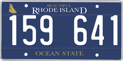RI license plate 159641