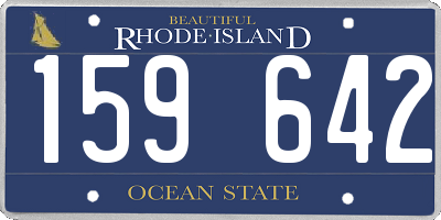 RI license plate 159642