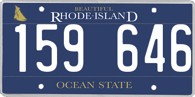 RI license plate 159646