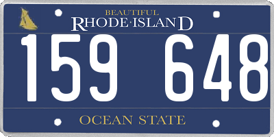 RI license plate 159648