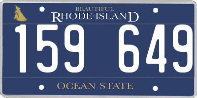 RI license plate 159649