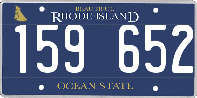 RI license plate 159652