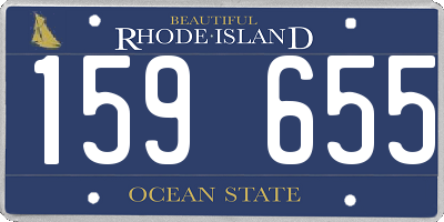RI license plate 159655