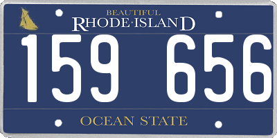 RI license plate 159656