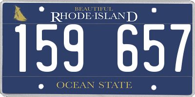 RI license plate 159657