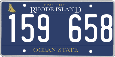 RI license plate 159658